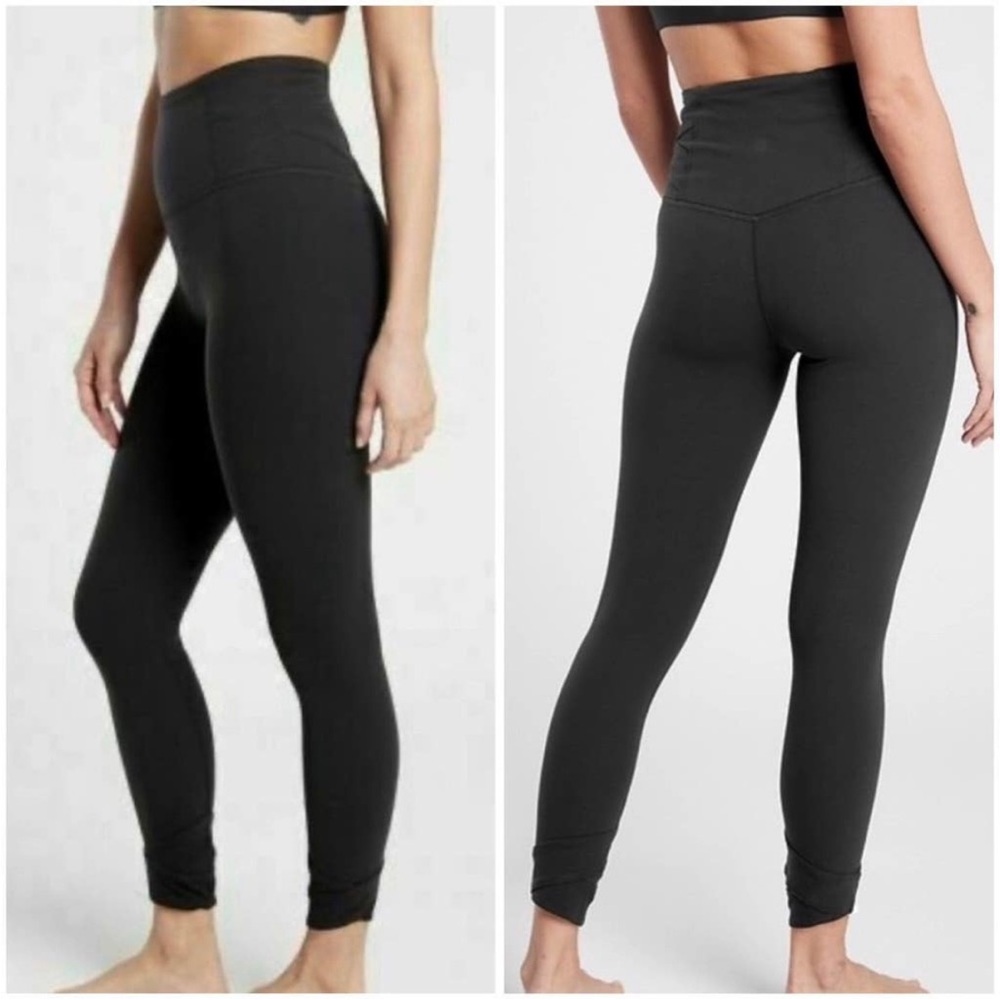 Athleta Elation Pirouette 7/8 Tights Leggings Black